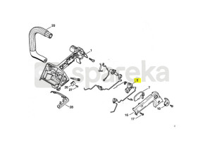 Alavanca do acelerador 1129-180-1500