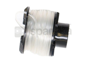 Bobina de corte para black & decker com fio ø: 1,6mm para os modelos d709, d809, d810, d823, d825, gl210, gl220, gl330, gl335, gl420, gl440, gl445, gl520, gl535, gl555, gl565, gl565, gl585, gl590, gl825, st25 - substitui o original: a6053 ( SG123