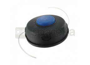 Cabeça de fio duplo completo para máquinas husqvarna t-45. 145mm de diâmetro. adaptador de fio m12 x 1,75mm. substitui o original 5784468-01. 1602145