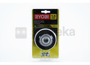 Cabeça de fio simples completa ø 1,6 mm para máquinas eléctricas ryobi obc1820b, rbc18x20b4, rbc36x26b. origem: 5132002669, rac114. 1602137