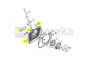 Caixa do ventilador 1124-080-1810