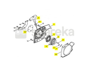 Caixa do ventilador com lançador 1139-080-2102