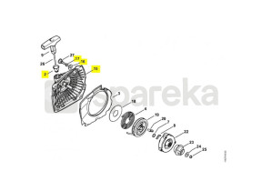 Caixa nua do ventilador 1143-080-1833