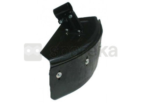 Caixa protectora para roçadora em chapa de aço com aba inferior em borracha, fornecida com anéis de redução para tubos ø: 24, 26 e 28mm. 1620777