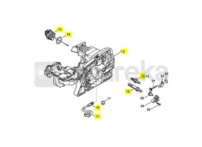 Carcaça do motor ms 311/391 1140-020-3051