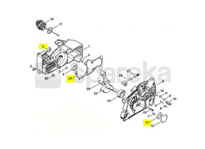 Conjunto de gaxeta do motor 1124-007-1052