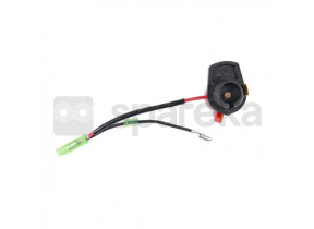 Contator elétrico / interruptor de 2 posições, 2 terminais adaptáveis para os modelos honda gx120, gx160, gx200, gx240, gx270, gx340 e gx390, modelo loncin lc2500ddc. substitui o original: 36100-zh7-003, 36100-zh7-w41, 36100-zh8-w14, 36100-ze1-005, 27166 2302171