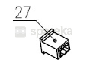 Escova de carvão 28 para ic1300cs 078IC1300CS27