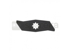 Faca escarificadora adequada para os modelos wolf uv - ee, uv- eb - l: 161mm, ø: 18,4mm substitui a original: 3568400, 3568081, 3615095 1301053