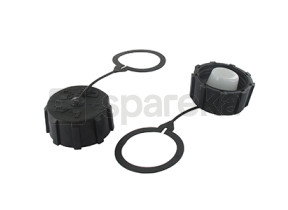 KAWASAKI tampa adaptável do tanque de combustível com respirador para TJ27, TJ27E, TJ35E, TJ45E, KBL23A, KBH27B, KBL34A, TD048D, TD040D, TH34D, TH048D. Substitui o original 51048-2083, 14069-0017.