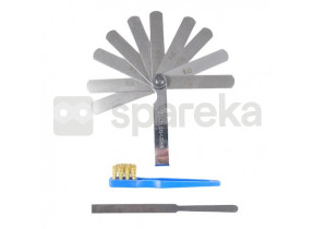 Kit de manutenção para velas e interruptores, incluindo um conjunto de 10 calços de 0,10mm a 1mm, uma lima plana e um pincel. 9205777