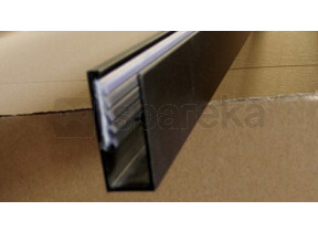Perfil da parede com vedação no interior, 1999mm, preto 221RE003