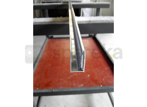 Perfil de parede com vedação interna, 1999mm, cromado 221RE001