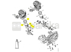 Pistão completo d.47 mm 1141-030-2011