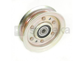 Polia de ranhura plana sobre rolamento adequado para ayp, husqvarna, john deere para os modelos ct131, ct135, yth150. substitui o original: 104360x, 131494, 173438, 532131494, 532155191, 532173438, am37321, am103480. ø: ext: 98,4mm, int ø: 9,5mm h: 30mm. 6200826