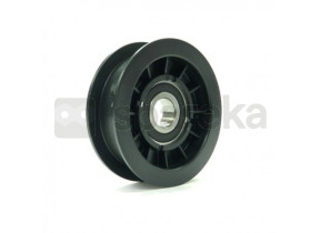 Polia de tracção de resina com ranhura plana sobre rolamento adaptável castelgarden - ggp - husqvarna - stiga para máquinas j92, j92 hydro, sd98, sd108 e hydro,tc102, tc122. substitui as originais: 25601554/0 e 125601554/0. ø: ext: 85,7mm, ø int: 17mm h: 6202189