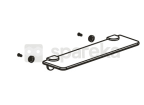 Prateleira de vidro da cabine quad 032QUADGS