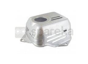 Protecção de escape adaptável HONDA para motores GC135, GC160, GC190, GCV135, GCV160, GCV190, GX100. Substitui o original 18321-ZL8-000.