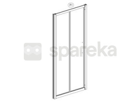 Quad porta dobrável prata 80 032QUAD205FDP1