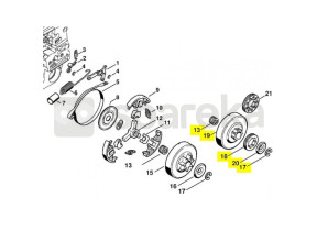 Roda dentada de anel 3/8 7 dts 1125-007-1041
