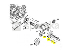 Roda dentada de anel 325 7 dts 1141-007-1002