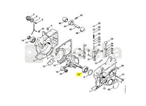 Rolamento de esferas 6204c3 d62 9503-003-0540