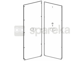 Squ-nerea-80 shower cabin vidro traseiro 085NREA2SSARC2LBGW