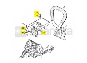 Tampa do motor 1124-080-1602