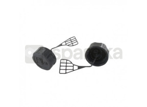 Tampa do tanque adaptável efco para os modelos 8400, 8405, 8460, 8465, 8530, 8535, 8550, stark 38, stark 40, stark 44, 3800, 4200, 4400 - oleo mac modelos 446, 453, 746, 753, 755, sparta 38, sparta 42, sparta 44, 380, 420, 440. substitui o original 610700 5309634