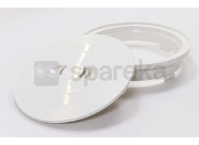 Tampa skimmer + armação redonda - modelos menores/modelos maiores forro/concreto 4402010507