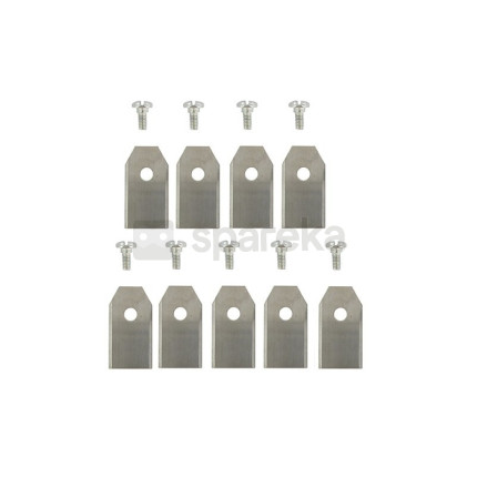 Blister de 9 lâminas para os robôs flymo - gardena - husqvarna modelos 1200r, r38li, r40li, r45li, r50li, r70li, r80li, r160, sileno, sileno+, 210cc, 220ac, 230acx, 260acx, automower 105/305/308/310/315/320/330x/420/430x/450x, solar hybrid, substitui o or-1