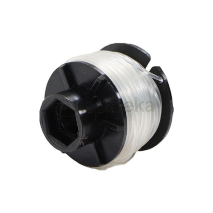 Bobina de corte para black & decker com fio Ø: 1,6mm para os modelos d709, d809, d810, d823, d825, gl210, gl220, gl330, gl335, gl420, gl440, gl445, gl520, gl535, gl555, gl565, gl565, gl585, gl590, gl825, st25 - substitui o original: a6053 ( - <span>sg123</span>-2